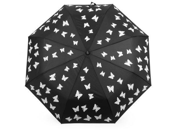 Dámský skládací vystřelovací deštník motýl kouzelný