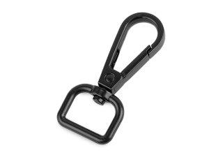 Kovová karabina otočná, průvlek 15 mm