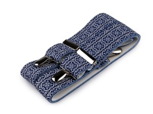 Šle folklor modrotiskové šíře 3,5 cm délka 120 cm