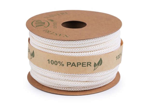 Eko papírová pletená šňůra Ø4 mm