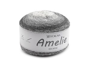Bavlněná pletací příze Amelie s lurexem 200 g