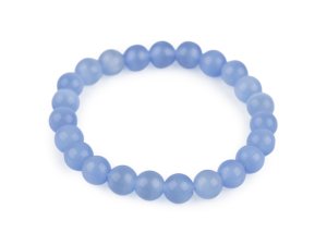 Náramek z minerálních, syntetických a skleněných korálků