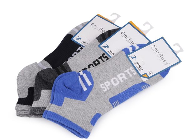 Pánské bavlněné ponožky kotníkové sportovní Emi Ross