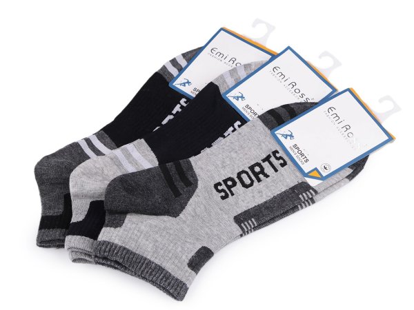 Pánské bavlněné ponožky kotníkové sportovní Emi Ross
