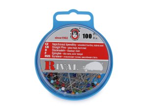 Špendlíky se skleněnou hlavičkou délka 31; 38 mm