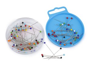 Špendlíky se skleněnou hlavičkou délka 31; 38 mm