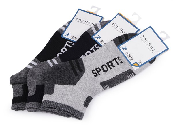 Pánské bavlněné ponožky kotníkové sportovní Emi Ross