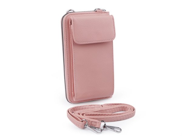 Peněženka s kapsou na mobil přes rameno crossbody 11x19 cm