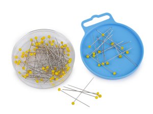 Špendlíky se skleněnou hlavičkou délka 31; 38 mm