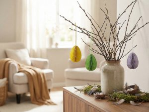 Papírové vajíčko k zavěšení