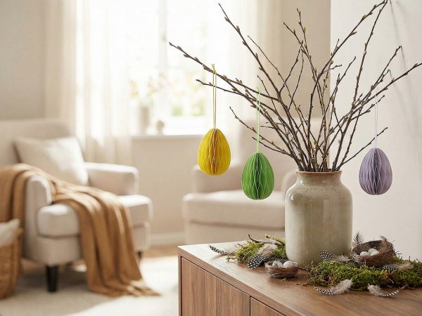 Papírové vajíčko k zavěšení