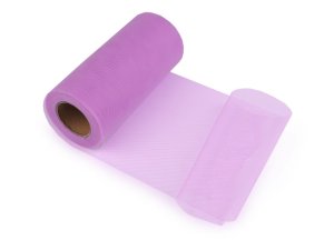 Tyl / stuha dekorační šíře 15 cm - 5 fialová lila