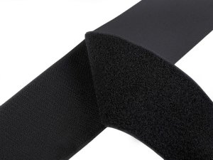 Suchý zip háček + plyš šíře 100 mm bílý, černý PES/PA