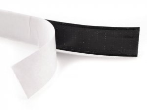 Suchý zip háček + plyš samolepicí šíře 20mm bílý a černý