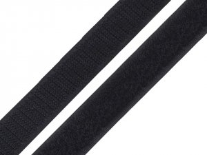 Suchý zip šíře 16mm bílý, černý komplet