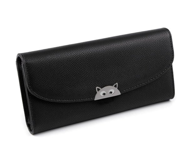 Zapínání na kabelku / peněženku 18x35 mm kočka
