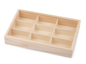 Dřevěný box / organizér s posuvným víkem