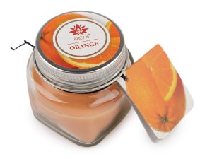 Malá vonná svíčka ve skle s jmenovkou 28 g Fruit, Floral