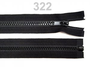 Kostěný zip No 5 délka 50 cm (bundový) černý