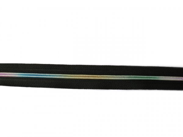 Duhový zip spirálový šíře 3 mm metráž