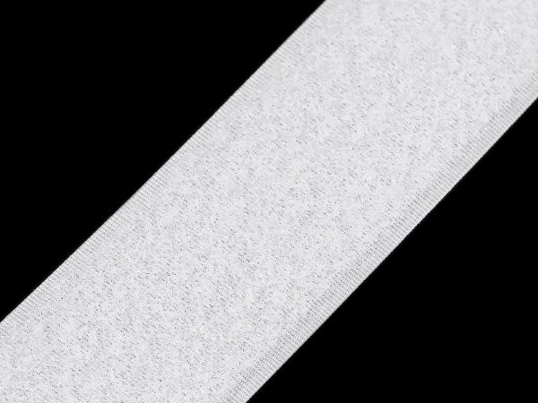Suchý zip plyš šíře 50 mm bílý