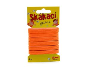 Skákací guma / pruženka galonová - 4301 oranžová neon