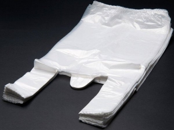 Mikrotenová taška 10 kg bílá 46 x 55 cm