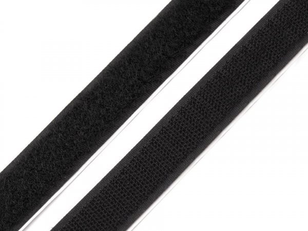 Suchý zip háček + plyš samolepicí šíře 16mm bílý a černý