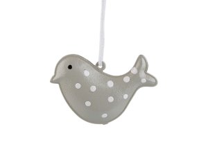 Kovový ptáček k zavěšení 3D