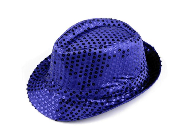 Klobouk s flitry na karneval a párty
