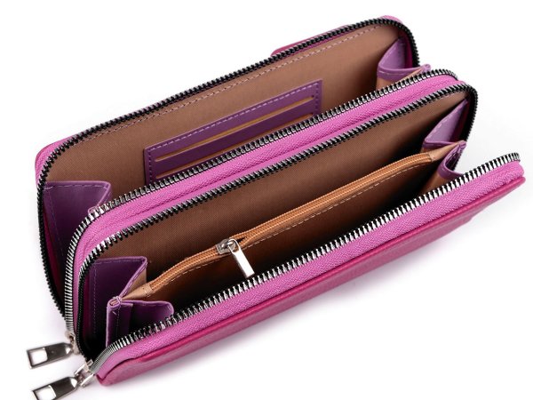 Peněženka s kapsou na mobil přes rameno crossbody 11x20 cm