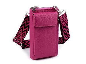 Peněženka s kapsou na mobil přes rameno crossbody 11x20 cm