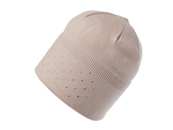 Dámská čepice s kamínky