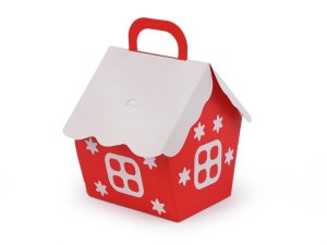 Vánoční dárková krabička domeček