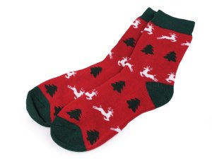 Vánoční ponožky thermo v dárkové kouli s kovovou rolničkou