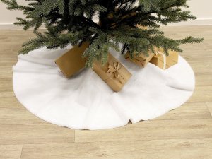 Kožešinová podložka pod vánoční stromeček Ø100 cm