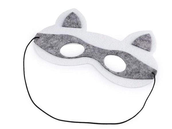 Dětská karnevalová maska - škraboška filcová zvířátka