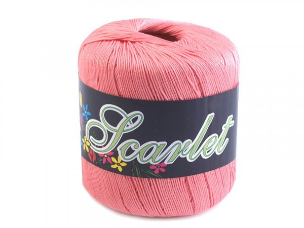 Bavlněná pletací příze Scarlet 100 g