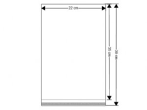 PP sáček s lepicí klopou 22x35 cm