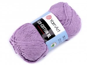 Pletací příze Eco - cotton XL 200 g - 15 (771) fialová lila