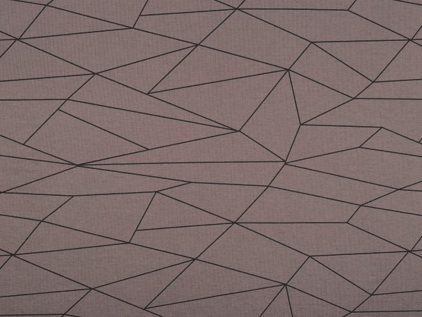 Teplákovina počesaná geometrický vzor