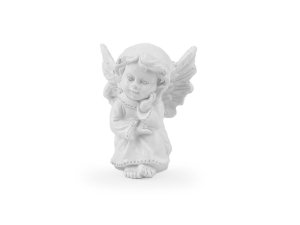 Dekorace anděl - 4 bílá