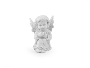 Dekorace anděl - 1 bílá
