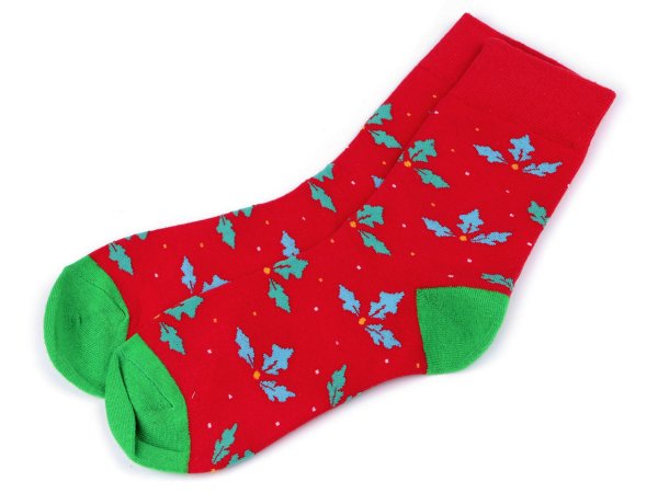 Vánoční ponožky v dárkové kouli s kovovou rolničkou