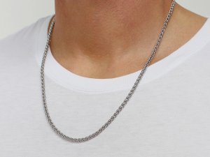Řetízek / řetěz z nerezové oceli silnější, kulatý, unisex