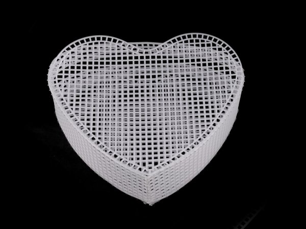 Plastová kanava / mřížka na kabelku srdce