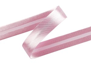 Šikmý proužek saténový šíře 20 mm zažehlený