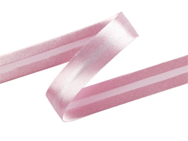 Šikmý proužek saténový šíře 20 mm zažehlený