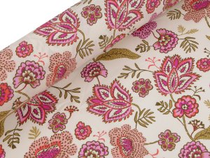 Bavlněná látka / plátno květy