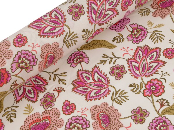 Bavlněná látka / plátno květy